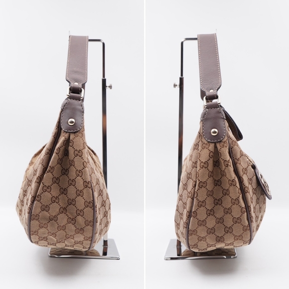 AF54❤️Gucci GG  Monogram Canvas Sukey hobo - Picture 5 of 15